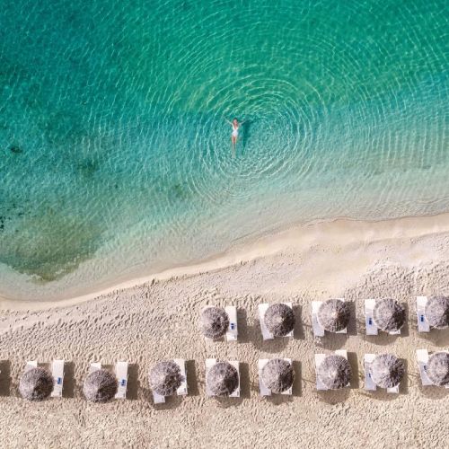 Beach from above view