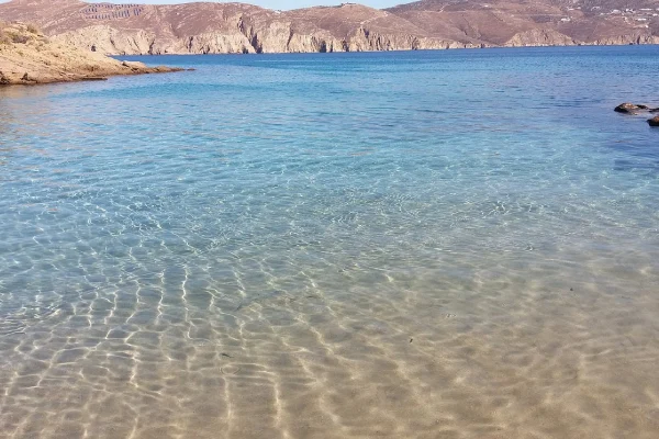 Agios sostis beach in Mykonos