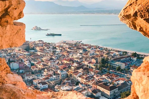 Panoramic view of nafplio Athens