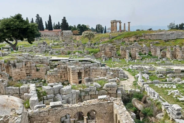 Ruins of the Ancient Corinth in Greece