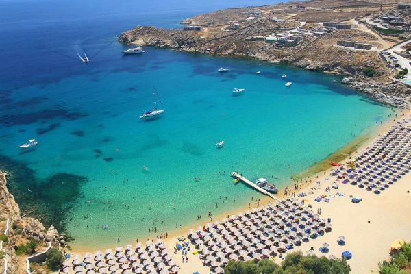 Super Paradise Beach in Mykonos