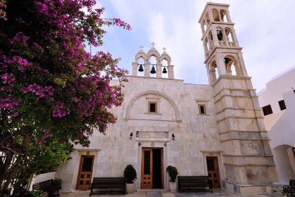 The front of Panagia Tourliani Mykonos